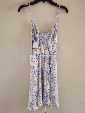 Lola Grace Floral Mini Dress in Lavender and White